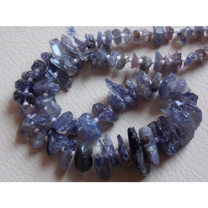 Natural Iolite Rough Beads,Uncut,Chip,Nugget,Loose Raw,Blue,Minerals Gemstone,For Making Jewelry,New Arrivals 15X10To5X4MM Approx R3 | Save 33% - Rajasthan Living 9