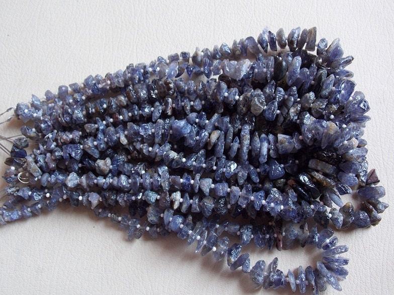 Natural Iolite Rough Beads,Uncut,Chip,Nugget,Loose Raw,Blue,Minerals Gemstone,For Making Jewelry,New Arrivals 15X10To5X4MM Approx R3 | Save 33% - Rajasthan Living 13