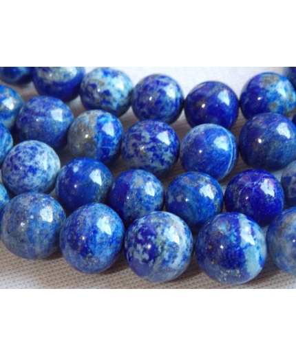 100%Natural Lapis Lazuli Sphere,Ball,Smooth,Round,Rondelle,Loose Bead,Handmade,Bracelet,Beaded,For Making Jewelry,9Inch 11MM Approx,PME-B6 | Save 33% - Rajasthan Living
