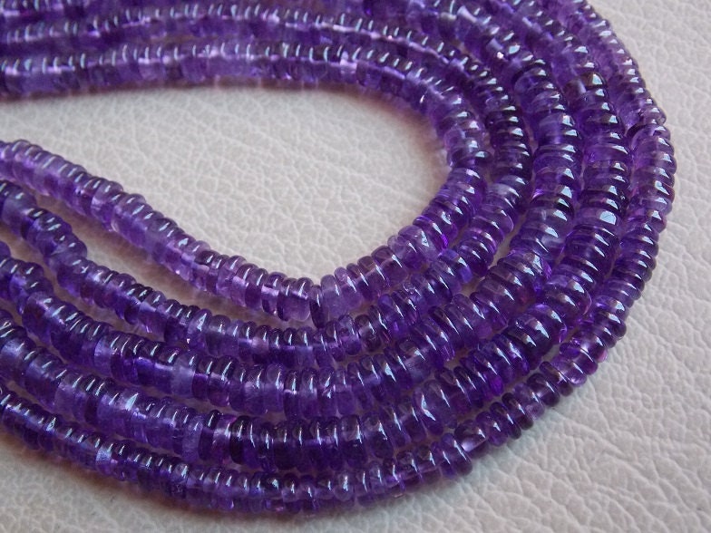 Natural Amethyst Smooth Tyre,Coin,Button,Wheel Shape Beads,16Inch Strand ,Wholesale Price,New Arrival PME(T1) | Save 33% - Rajasthan Living 14