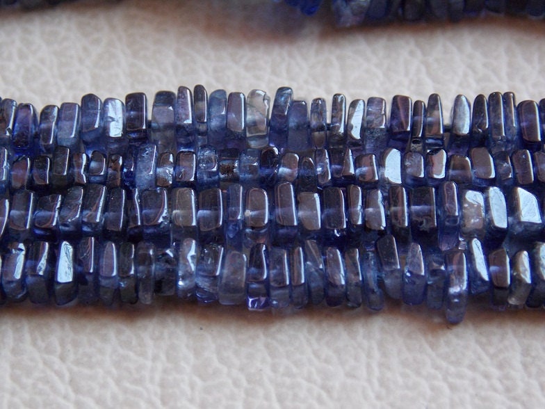 Natural Blue Iolite Smooth Heishi,Square,Cushion,Tyre Beads,Handmade,Loose Stone,Necklace,Wholesale Price,New Arrival PME-H2 | Save 33% - Rajasthan Living 12
