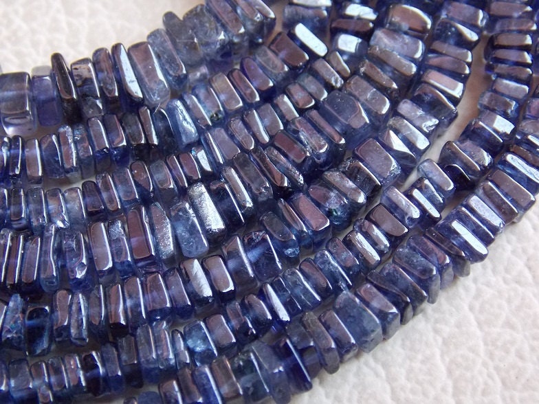 Natural Blue Iolite Smooth Heishi,Square,Cushion,Tyre Beads,Handmade,Loose Stone,Necklace,Wholesale Price,New Arrival PME-H2 | Save 33% - Rajasthan Living 14