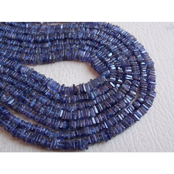 Natural Blue Iolite Smooth Heishi,Square,Cushion,Tyre Beads,Handmade,Loose Stone,Necklace,Wholesale Price,New Arrival PME-H2 | Save 33% - Rajasthan Living 8