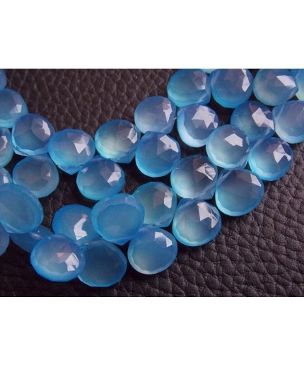 Blue Chalcedony Faceted Hearts,Teardrop,Drop,Briolette,Wholesaler,Supplies,New Arrivals 8Inch Strand 11X11MM Approx (pme)CY2 | Save 33% - Rajasthan Living