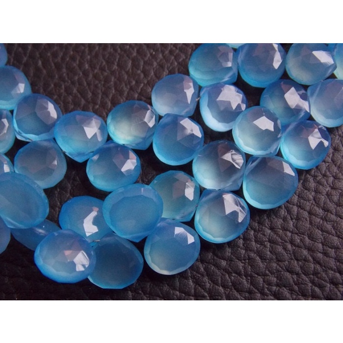 Blue Chalcedony Faceted Hearts,Teardrop,Drop,Briolette,Wholesaler,Supplies,New Arrivals 8Inch Strand 11X11MM Approx (pme)CY2 | Save 33% - Rajasthan Living 6