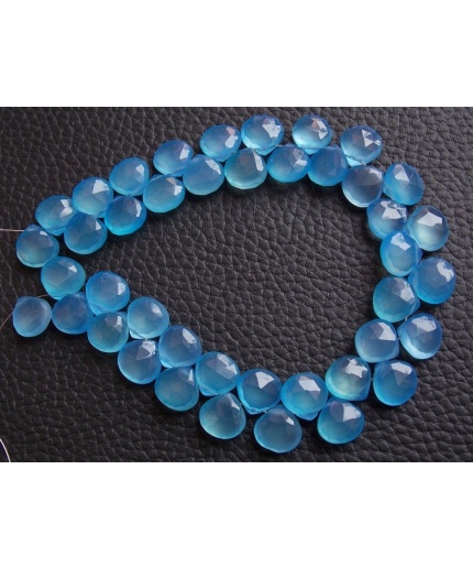 Blue Chalcedony Faceted Hearts,Teardrop,Drop,Briolette,Wholesaler,Supplies,New Arrivals 8Inch Strand 11X11MM Approx (pme)CY2 | Save 33% - Rajasthan Living 3