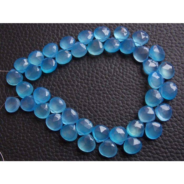 Blue Chalcedony Faceted Hearts,Teardrop,Drop,Briolette,Wholesaler,Supplies,New Arrivals 8Inch Strand 11X11MM Approx (pme)CY2 | Save 33% - Rajasthan Living 7