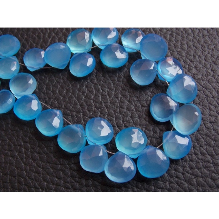 Blue Chalcedony Faceted Hearts,Teardrop,Drop,Briolette,Wholesaler,Supplies,New Arrivals 8Inch Strand 11X11MM Approx (pme)CY2 | Save 33% - Rajasthan Living 9