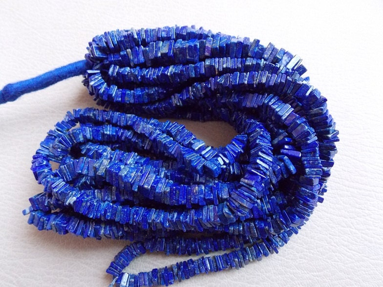 Natural Lapis Lazuli Smooth Heishi,Square,Cushion Shape Beads,Loose Stone,Wholesale Price,New Arrival,16Inch Strand  PME-H1 | Save 33% - Rajasthan Living 14