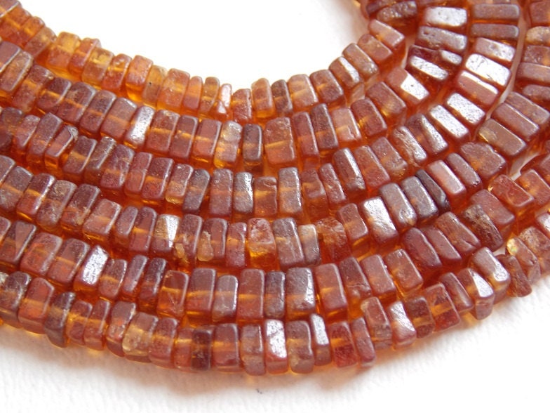 Hessonite Garnet Heishi,Square,Cushion Shape Beads,16Inch Strand 4MM Approx,Wholesaler,Supplies,100%Natural  PME-H2 | Save 33% - Rajasthan Living 12