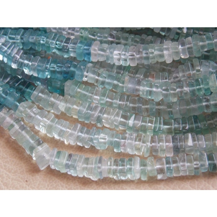 Fluorite Smooth Heishi,Square,Cushion Cut,Loose Stone,Multi Shaded,Handmade,14Inch Strand 5MM Approx,Wholesale Price,New Arrival PME-H1 | Save 33% - Rajasthan Living 7