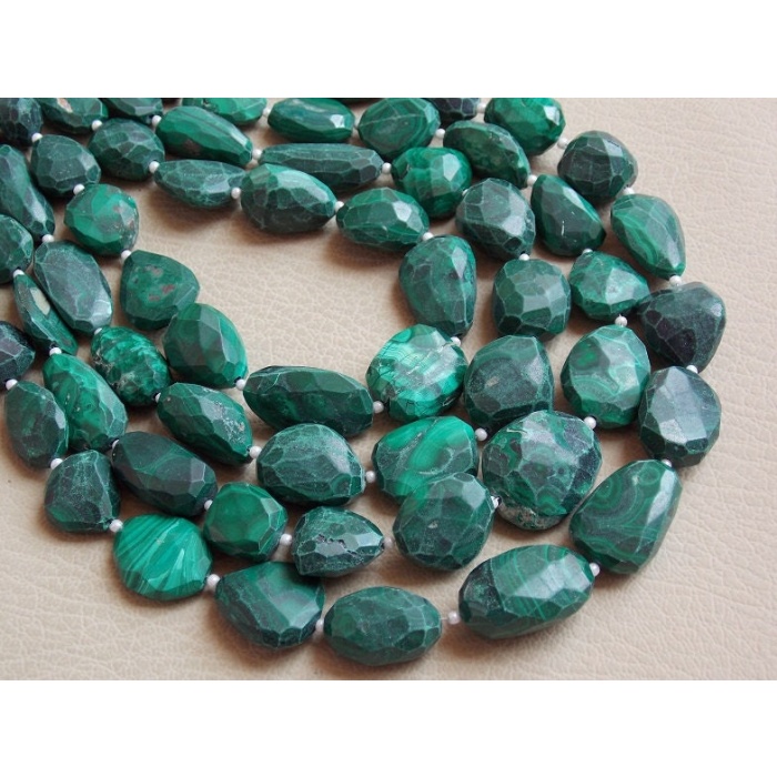 Malachite Faceted Tumbles,Nuggets,Loose Stone,Handmade,For Making Jewelry 12Inch 17X15To10X9MM Approx Wholesaler,Supplies 100%Natural TU5 | Save 33% - Rajasthan Living 6