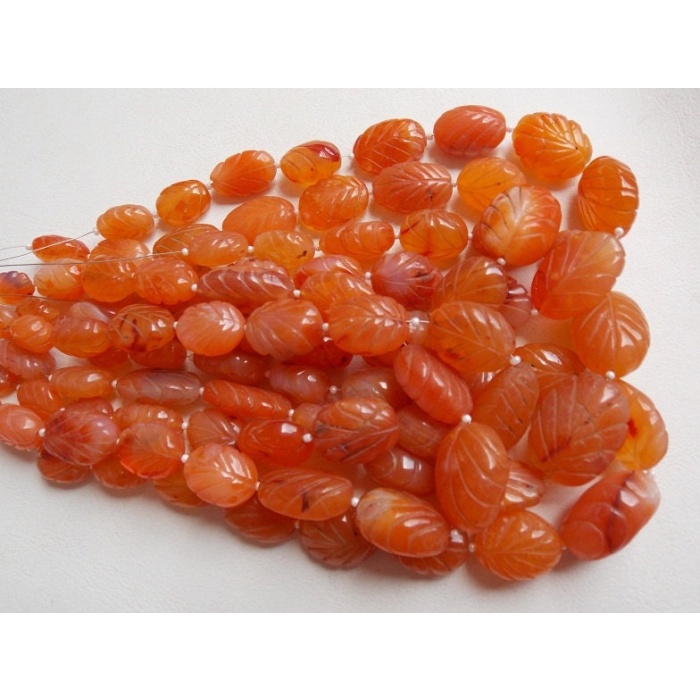 Natural Carnelian Carvings Bead,Tumble,Oval Cut,Pumpkins,Loose Stone,Handmade,For Making Jewelry 12Inch Strand 24X17To12X9MM Approx TU3 | Save 33% - Rajasthan Living 9