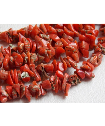 Natural Red Coral Rough Bead,Anklet,Chip,Uncut,Loose Raw Bead,Nugget,For Making Jewelry,Minerals Gemstone,Wholesaler,Supplies 16Inch CR-1 | Save 33% - Rajasthan Living