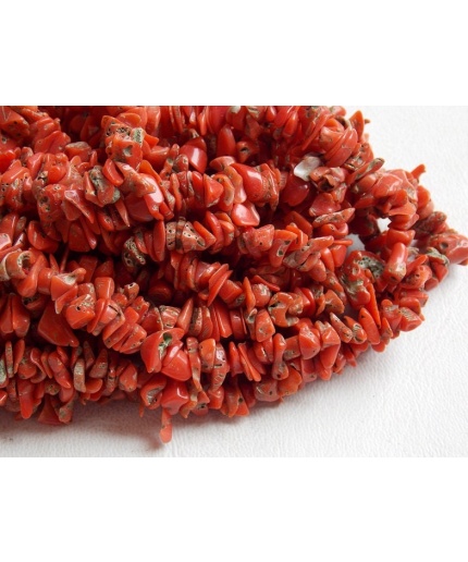 Natural Red Coral Rough Bead,Anklet,Chip,Uncut,Loose Raw Bead,Nugget,For Making Jewelry,Minerals Gemstone,Wholesaler,Supplies 16Inch CR-1 | Save 33% - Rajasthan Living 3