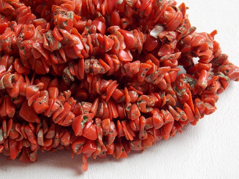Natural Red Coral Rough Bead,Anklet,Chip,Uncut,Loose Raw Bead,Nugget,For Making Jewelry,Minerals Gemstone,Wholesaler,Supplies 16Inch CR-1 | Save 33% - Rajasthan Living 17