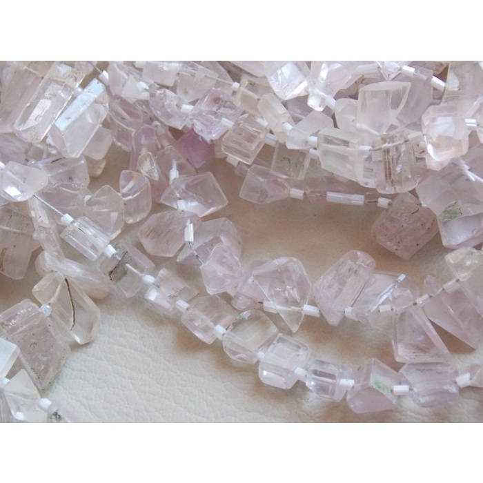 Kunzite Faceted Fancy Tumble,Nugget,Briolette,Loose Stone,Irregular Shape,Handmade 10Inch 15X9To7X5MM Approx 100%Natural BR5 | Save 33% - Rajasthan Living 8