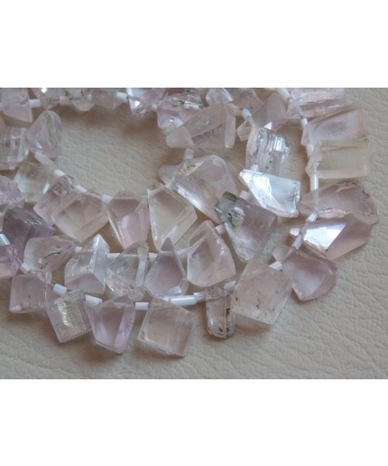 Kunzite Faceted Fancy Tumble,Nugget,Briolette,Loose Stone,Irregular Shape,Handmade 10Inch 15X9To7X5MM Approx 100%Natural BR5 | Save 33% - Rajasthan Living 3
