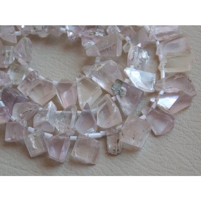 Kunzite Faceted Fancy Tumble,Nugget,Briolette,Loose Stone,Irregular Shape,Handmade 10Inch 15X9To7X5MM Approx 100%Natural BR5 | Save 33% - Rajasthan Living 7