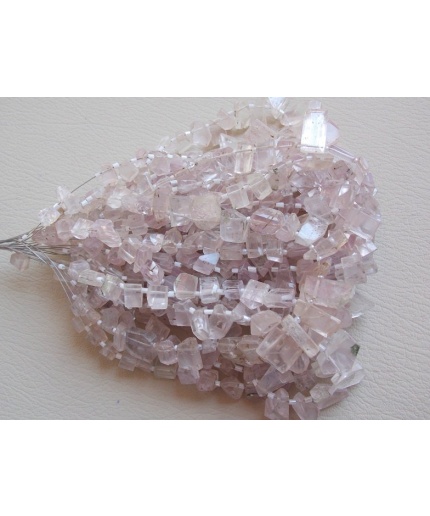 Kunzite Faceted Fancy Tumble,Nugget,Briolette,Loose Stone,Irregular Shape,Handmade 10Inch 15X9To7X5MM Approx 100%Natural BR5 | Save 33% - Rajasthan Living
