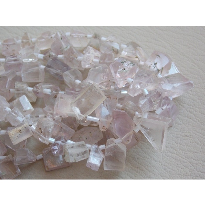 Kunzite Faceted Fancy Tumble,Nugget,Briolette,Loose Stone,Irregular Shape,Handmade 10Inch 15X9To7X5MM Approx 100%Natural BR5 | Save 33% - Rajasthan Living 9