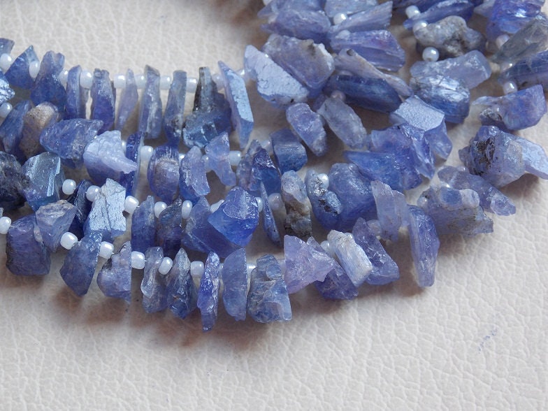 Tanzanite Rough Bead,Anklet,Chip,Nugget,Briolette,10Inch Strand 12X8To5X3MM Approx,Wholesale Price,New Arrival,100%Natural RB7 | Save 33% - Rajasthan Living 13