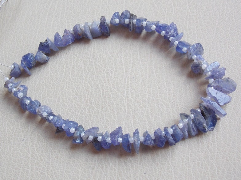 Tanzanite Rough Bead,Anklet,Chip,Nugget,Briolette,10Inch Strand 12X8To5X3MM Approx,Wholesale Price,New Arrival,100%Natural RB7 | Save 33% - Rajasthan Living 12