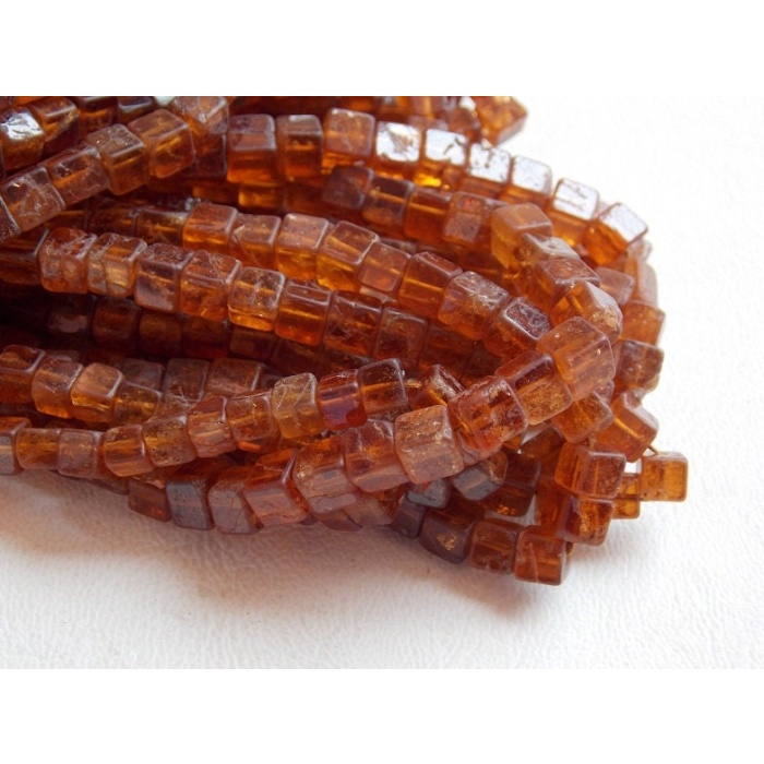 Natural Hessonite Garnet Smooth Cubes,Box Shape Bead,16Inch Strand 5MM Approx,Wholesaler,Supplies,New Arrivals PME-CB1 | Save 33% - Rajasthan Living 8