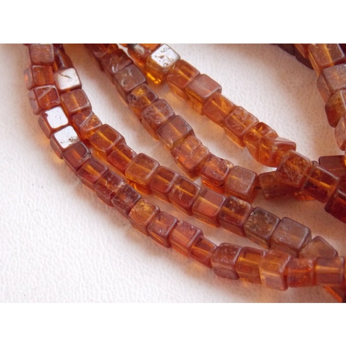 Natural Hessonite Garnet Smooth Cubes,Box Shape Bead,16Inch Strand 5MM Approx,Wholesaler,Supplies,New Arrivals PME-CB1 | Save 33% - Rajasthan Living 6