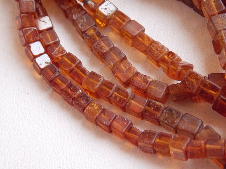 Natural Hessonite Garnet Smooth Cubes,Box Shape Bead,16Inch Strand 5MM Approx,Wholesaler,Supplies,New Arrivals PME-CB1 | Save 33% - Rajasthan Living 13