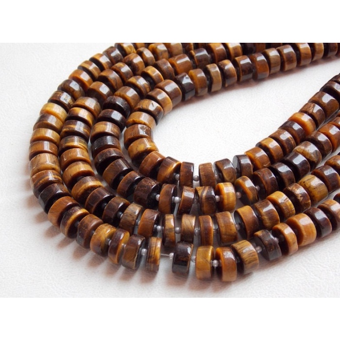Tigers Eye Jasper Smooth Tyre,Coin,Button,Wheel Shape Beads,10Inchs Strand 10X8MM Approx,Wholesaler,Supplies,100%Natural PME-T2 | Save 33% - Rajasthan Living 9