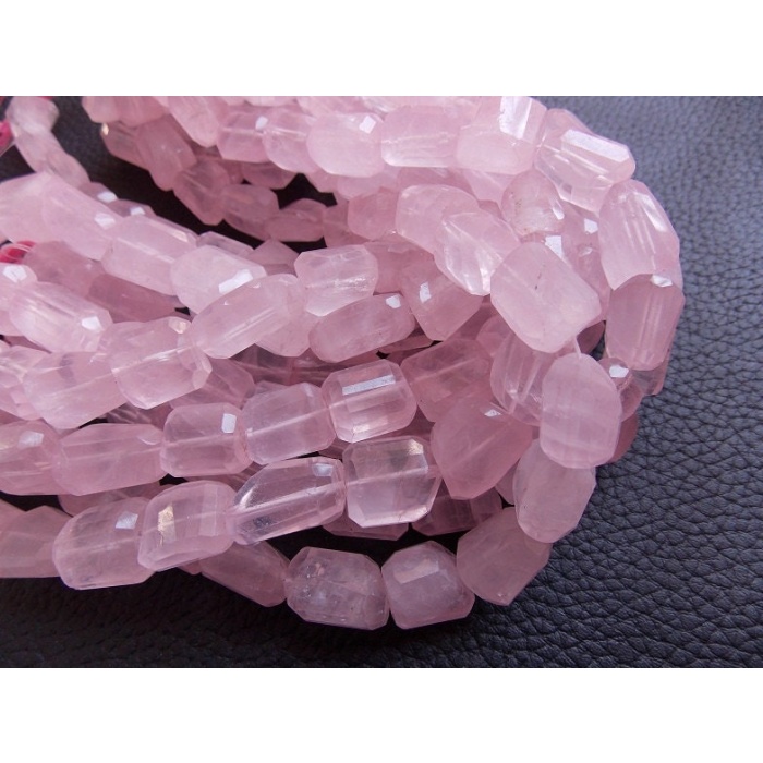 Natural Rose Quartz Faceted Tumble/Nuggets/9Piece 30X20To17X15MM Approx/Wholesale Price/New Arrival/PME(TU3) | Save 33% - Rajasthan Living 7