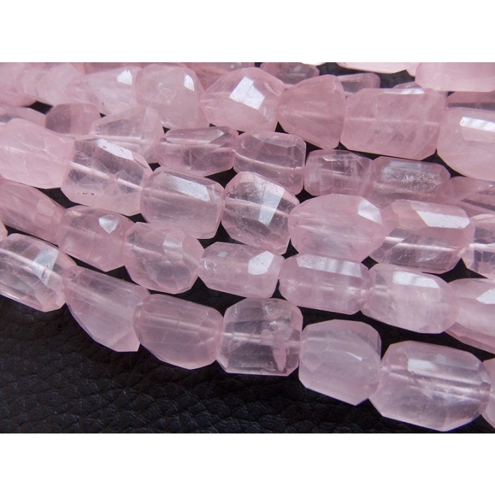 Natural Rose Quartz Faceted Tumble/Nuggets/9Piece 30X20To17X15MM Approx/Wholesale Price/New Arrival/PME(TU3) | Save 33% - Rajasthan Living 8