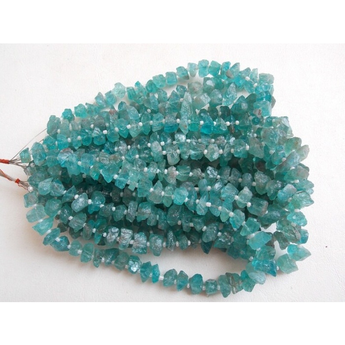 Sky Blue Apatite Rough Beads,Anklets,Chips,Nuggets,Uncut,Loose Stone,10Inch Strand 12X8To8X7MM Approx,Wholesaler,Supplies,100%Natural  RB5 | Save 33% - Rajasthan Living 6