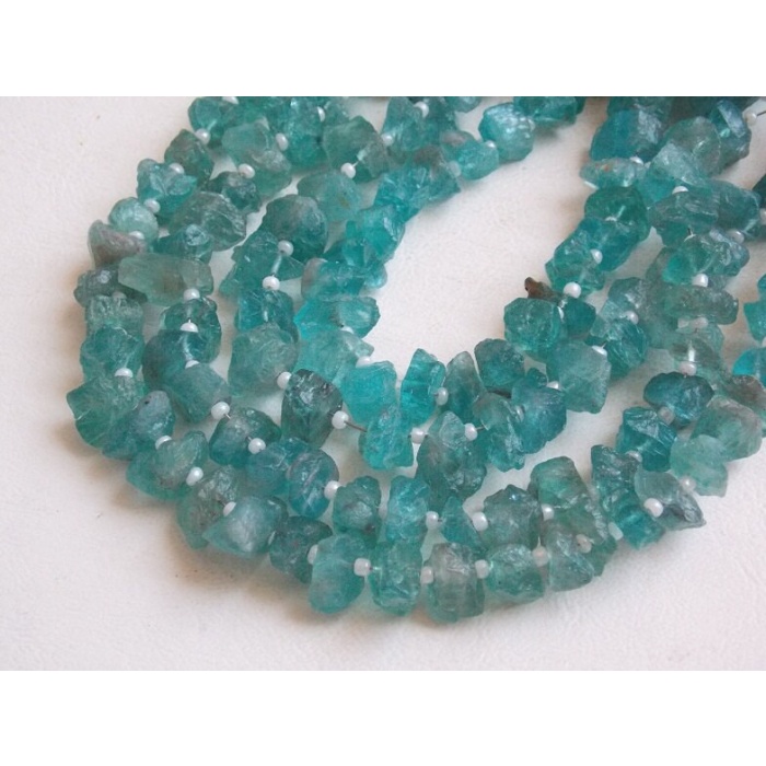 Sky Blue Apatite Rough Beads,Anklets,Chips,Nuggets,Uncut,Loose Stone,10Inch Strand 12X8To8X7MM Approx,Wholesaler,Supplies,100%Natural  RB5 | Save 33% - Rajasthan Living 9