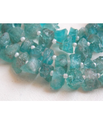 Sky Blue Apatite Rough Beads,Anklets,Chips,Nuggets,Uncut,Loose Stone,10Inch Strand 12X8To8X7MM Approx,Wholesaler,Supplies,100%Natural  RB5 | Save 33% - Rajasthan Living 3