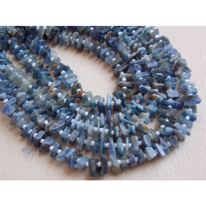 Natural Blue Kyanite Rough Beads,Anklets,Uncut,Nuggets,Chip 12Inchs Strand 10X5To6X5MM Approx,Wholesale Price,New Arrival RB7 | Save 33% - Rajasthan Living 7