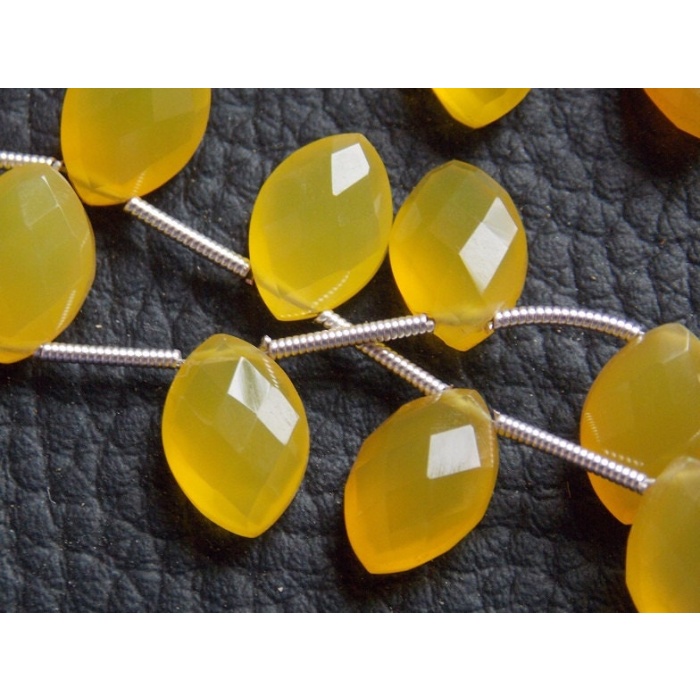 Yellow Chalcedony Faceted Marquise,Briolette,Teardrop,Loose Bead,Wholesaler,Supplies,Matching Pair 12X8MM Approx (pme) CY2 | Save 33% - Rajasthan Living 6