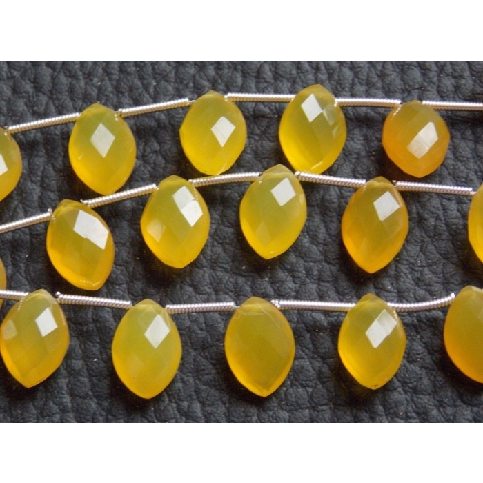 Yellow Chalcedony Faceted Marquise,Briolette,Teardrop,Loose Bead,Wholesaler,Supplies,Matching Pair 12X8MM Approx (pme) CY2 | Save 33% - Rajasthan Living 9