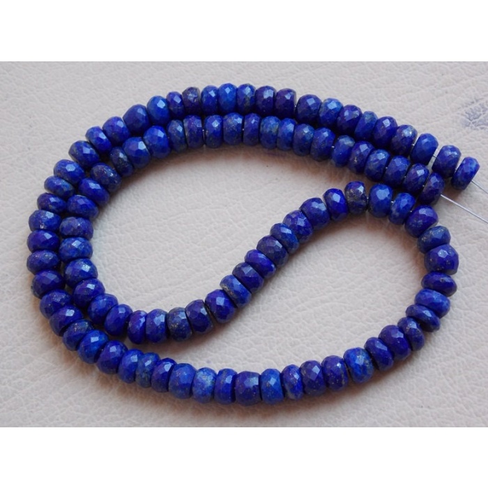 Lapis Lazuli Faceted Roundel Bead,Loose Stone,Handmade,Necklace,For Making Jewelry,Beaded Bracelet,Wholesaler 100%Natural B6 | Save 33% - Rajasthan Living 11