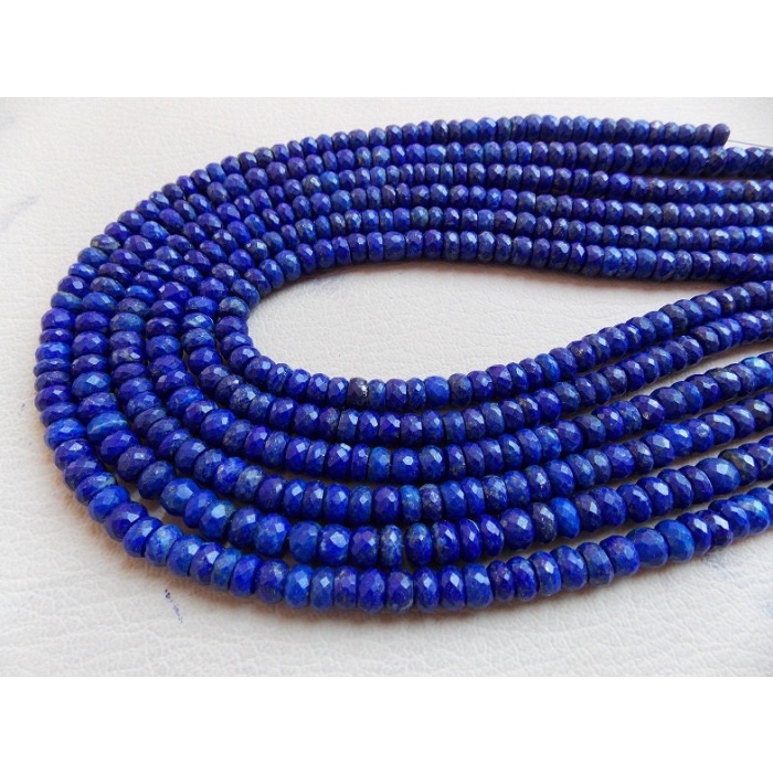 Lapis Lazuli Faceted Roundel Bead,Loose Stone,Handmade,Necklace,For Making Jewelry,Beaded Bracelet,Wholesaler 100%Natural B6 | Save 33% - Rajasthan Living 13