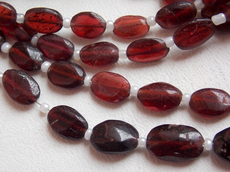 Natural Garnet Smooth Oval Shape Tumble,Nugget,Irregular Shape Bead 12X8 To 7X5 MM Wholesale Price New Arrival 100%Natural 14Inch Strand | Save 33% - Rajasthan Living 14