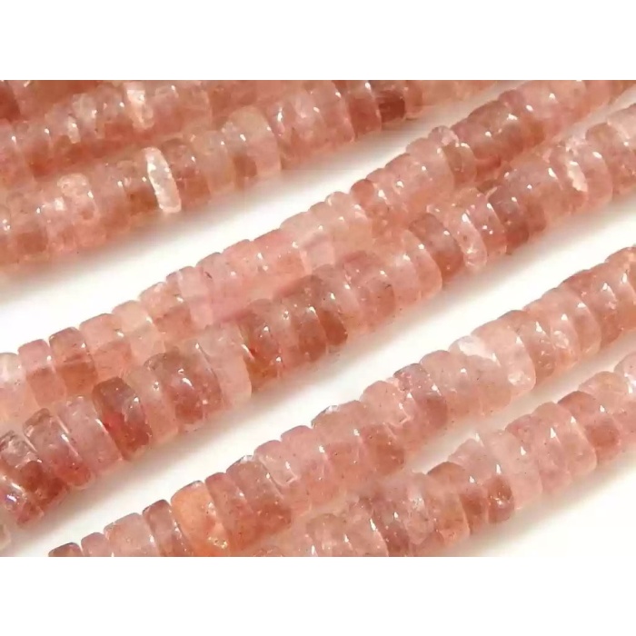 Strawberry Quartz Smooth Tyres,Coin,Button Shape Bead,Multi Shaded,Loose Stone,Handmade,For Jewelry Makers 16Inch Strand 100%Natural (Pme)T2 | Save 33% - Rajasthan Living 8