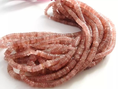 Strawberry Quartz Smooth Tyres,Coin,Button Shape Bead,Multi Shaded,Loose Stone,Handmade,For Jewelry Makers 16Inch Strand 100%Natural (Pme)T2 | Save 33% - Rajasthan Living 13