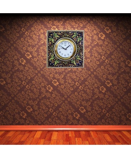Decorative Wall Clock From iHandikrt Handicrafts Classic Wooden Handpainted Clock | Save 33% - Rajasthan Living 3