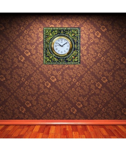 Decorative Wall Clock From iHandikrt Handicrafts Classic Wooden Handpainted Clock | Save 33% - Rajasthan Living 3