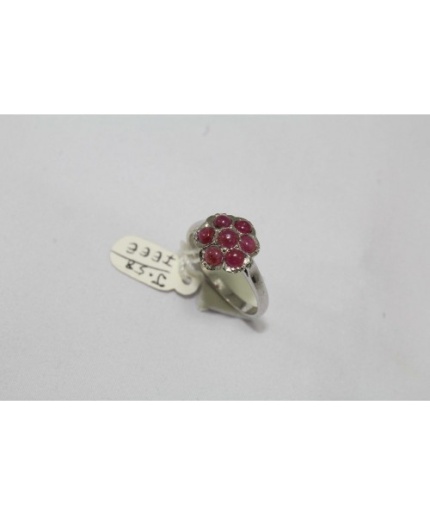 925 Sterling Women Silver Ring Real Cabochon Ruby Gemstones | Save 33% - Rajasthan Living