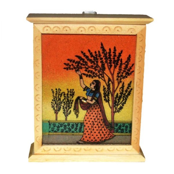iHandikart Gemstone Painting Key Holder Box | Save 33% - Rajasthan Living 6