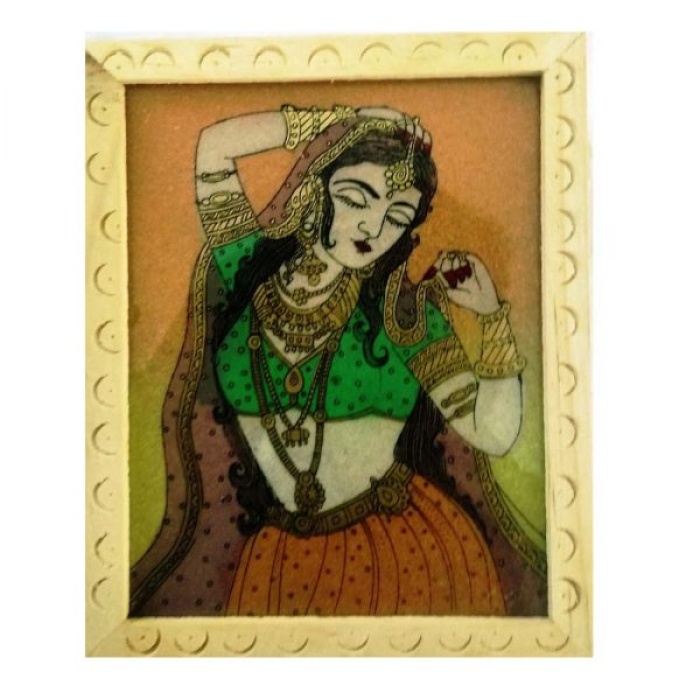 iHandikart Gemstone Painting Wooden Jewellery Box | Save 33% - Rajasthan Living 6