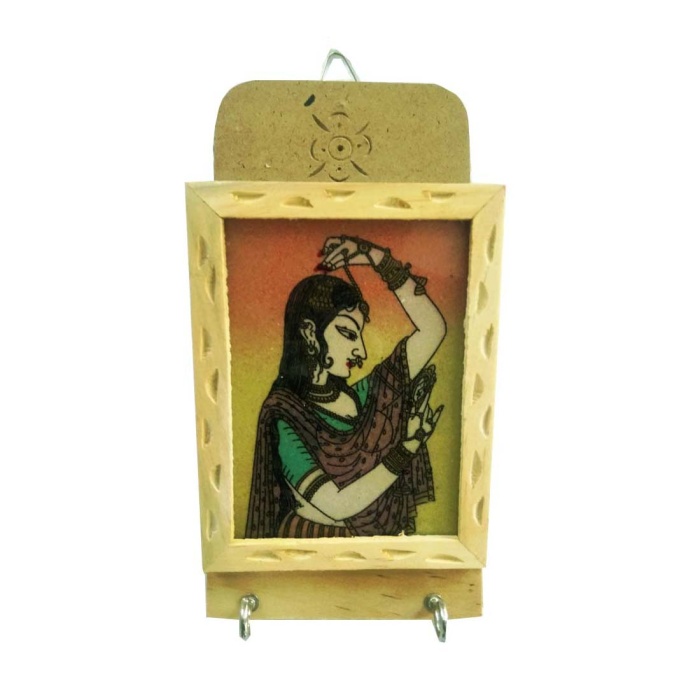 iHandikart Gemstone Painted Key And Letter Holder Handicraft Key Holder | Save 33% - Rajasthan Living 5